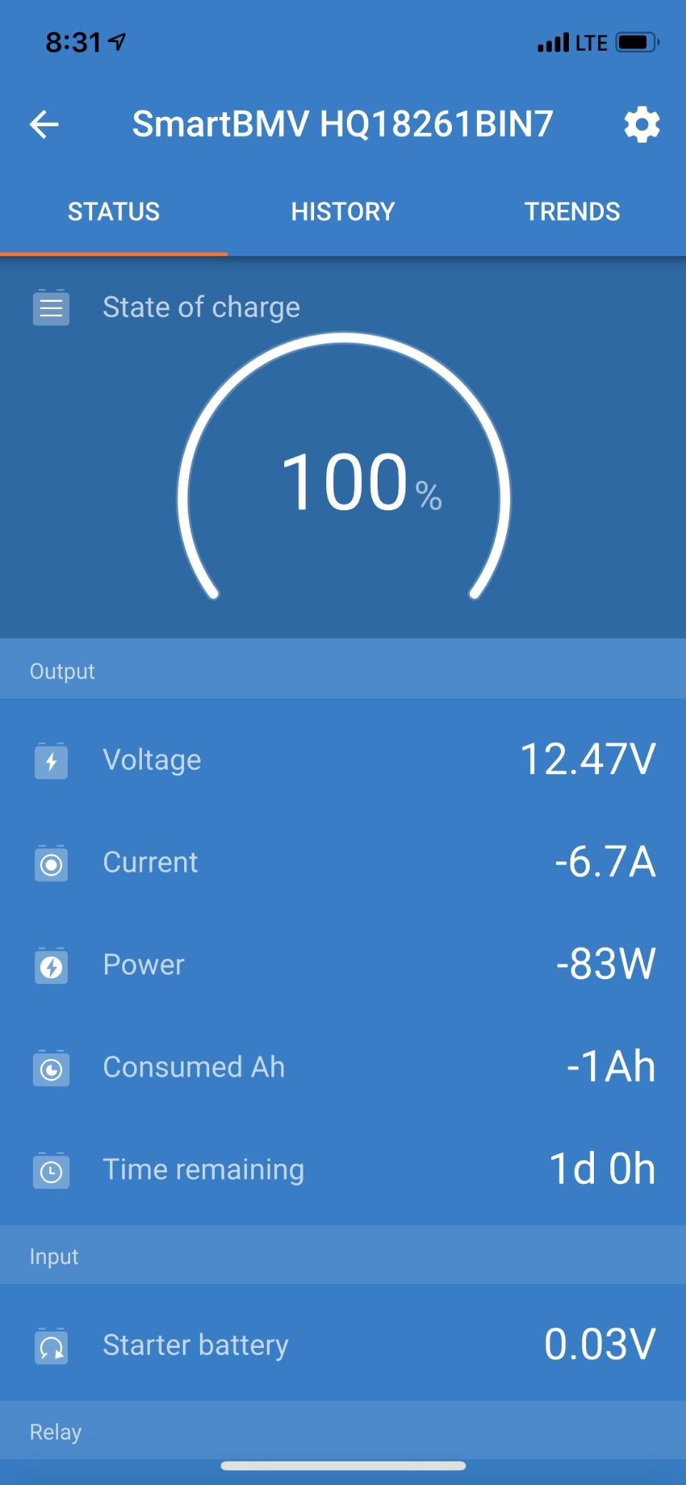 Victron Energy BMV-712 Smart Battery Monitor with Shunt 6.5-70 VDC - Black customer photo 2