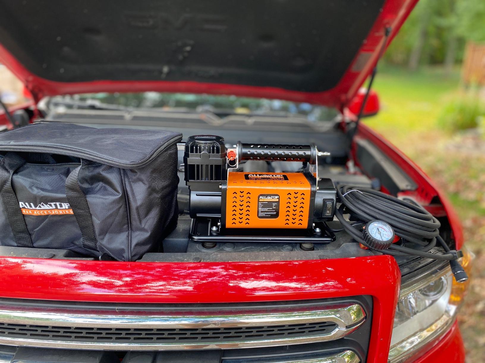 ALL-TOP Air Compressor Kit, 12V Portable Inflator 7.06CFM, Offroad Air Compressor for Truck ,Air Pump for Car Heavy Duty, Max 150PSI for SUV 4x4 Vehicle RV Tire customer photo 2