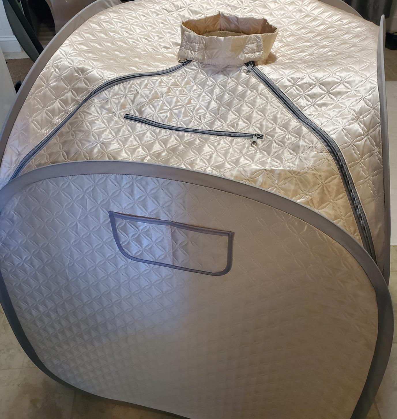 ZONEMEL Portable Steam Sauna, Full Body Home Sauna Spa, Pop-up Design, 120V customer photo 2