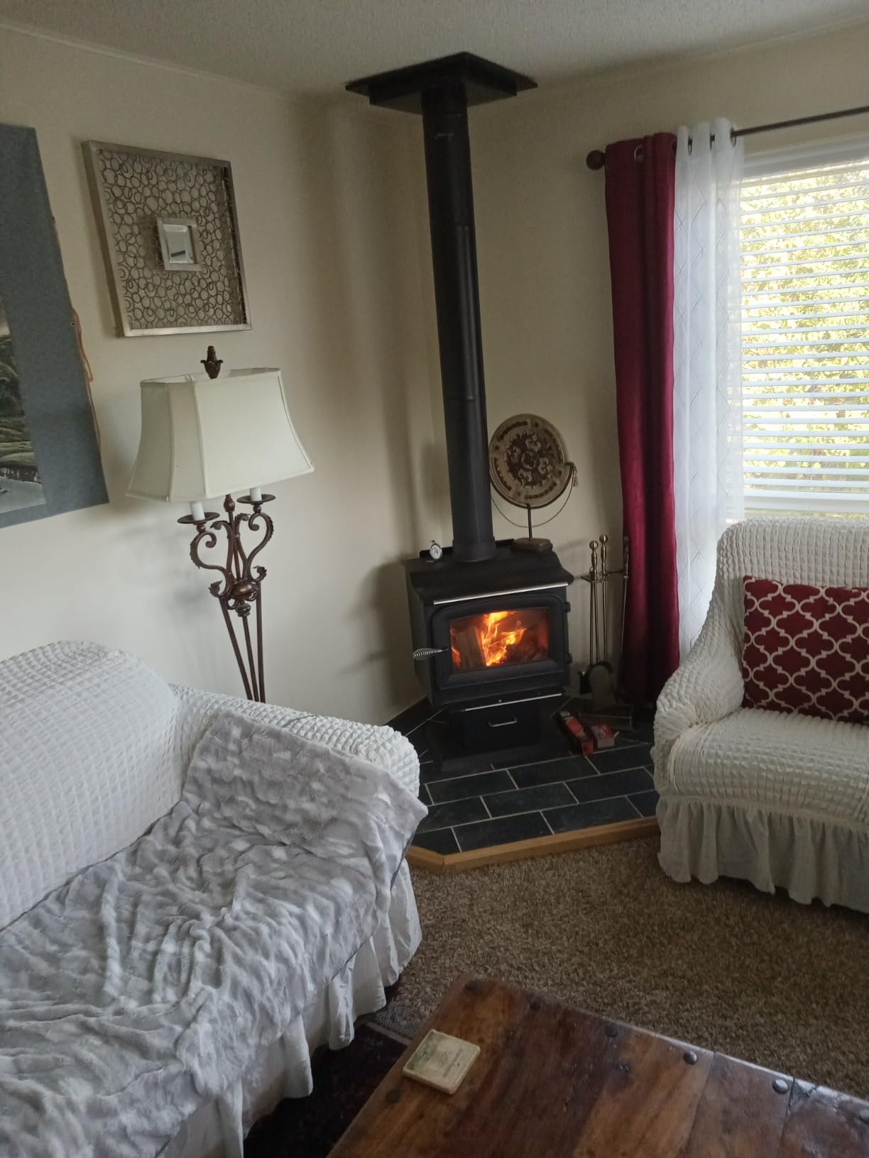 Ashley Hearth AW1120E-P 1,200 sqft Wood Stove with Legs and Pedestal customer photo 1
