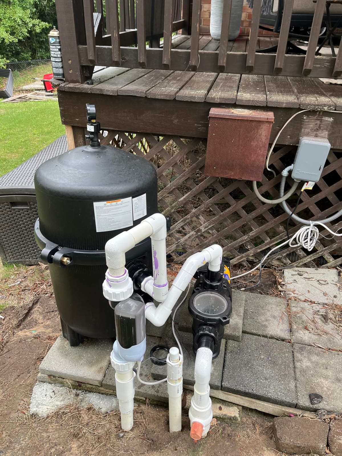 XtremepowerUS 425 Sq. Ft. Swimming Pool Cartridge Filter, 4-Element High Flow Filter System for In-Ground & Above Ground Pools & Spas, 2-Inch Ports, Heavy-Duty Pool Water Filtration customer photo 2