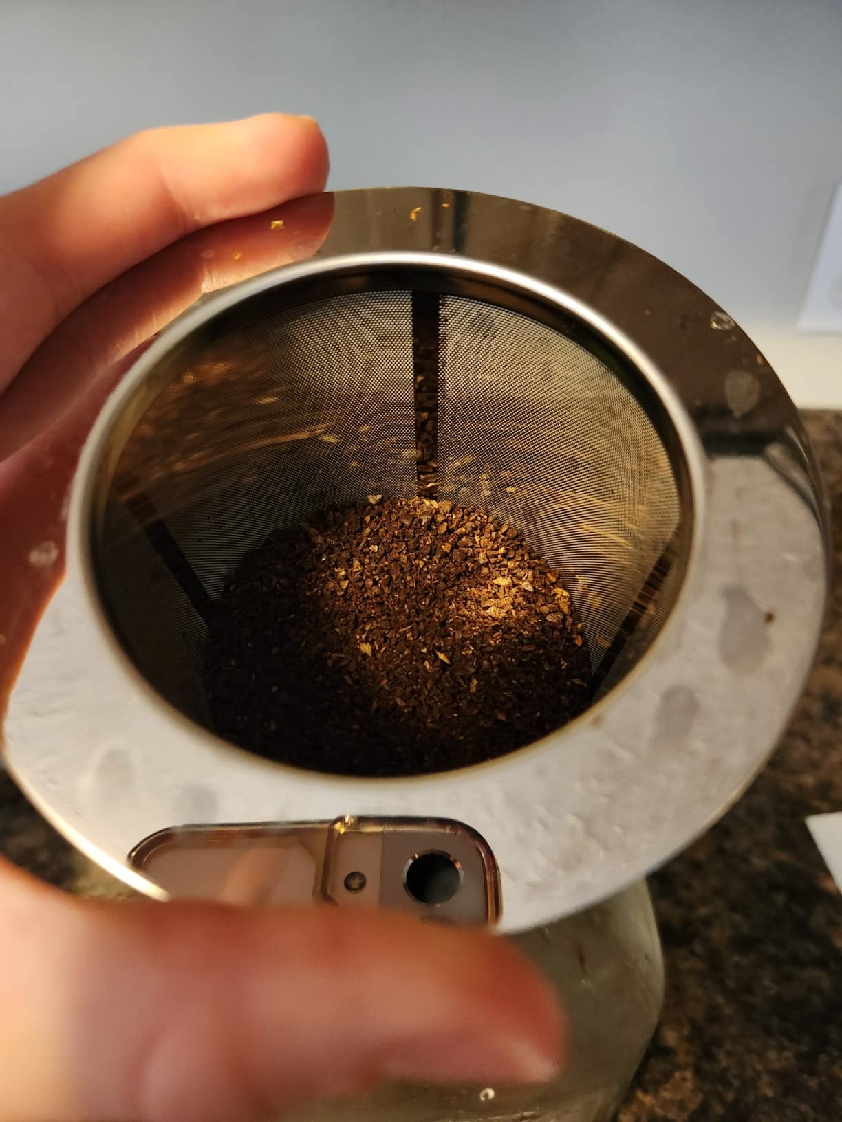REPLACMENT FILTER ONLY - Cold Brew Filter for 1 Gallon Mason Jars, Stainless-Steel Ultra Fine Mesh, Reusable Replacement Brewing Accessory, Supports Fresh Tea | Original Grind Co. customer photo 1