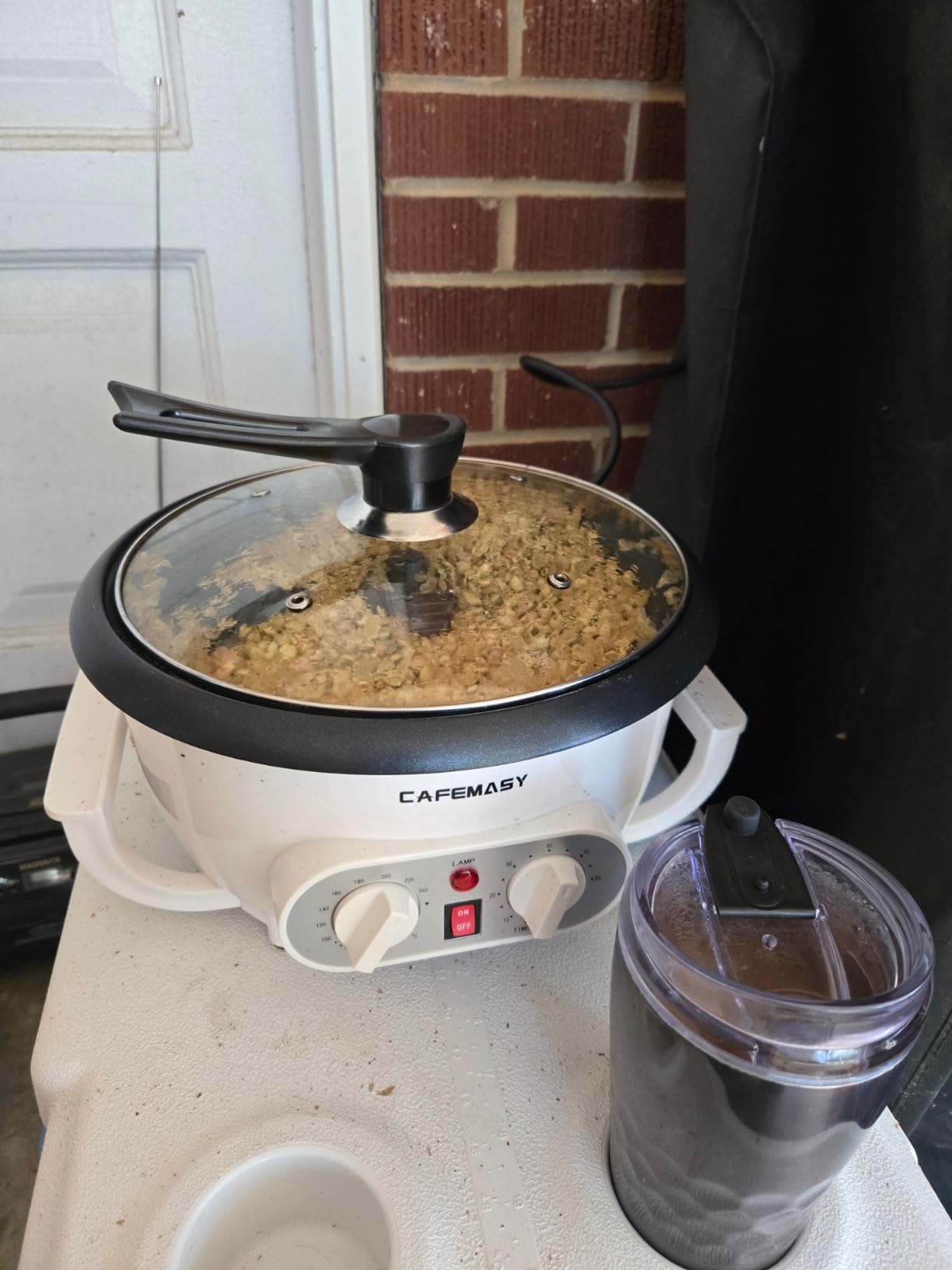 Coffee Roaster Machine for Home Use, 110V Coffee Bean Roaster with Timer customer photo 1