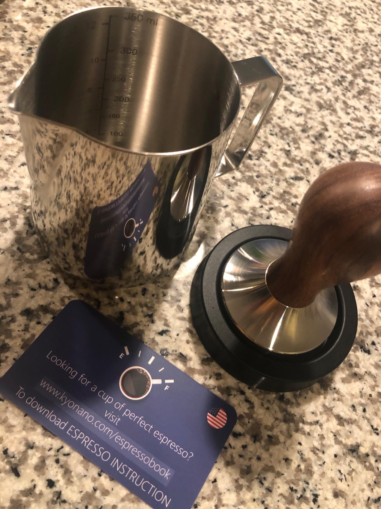 KYONANO 51mm Espresso Coffee Tamper with 304 Stainless Steel Ripple Base customer photo 1