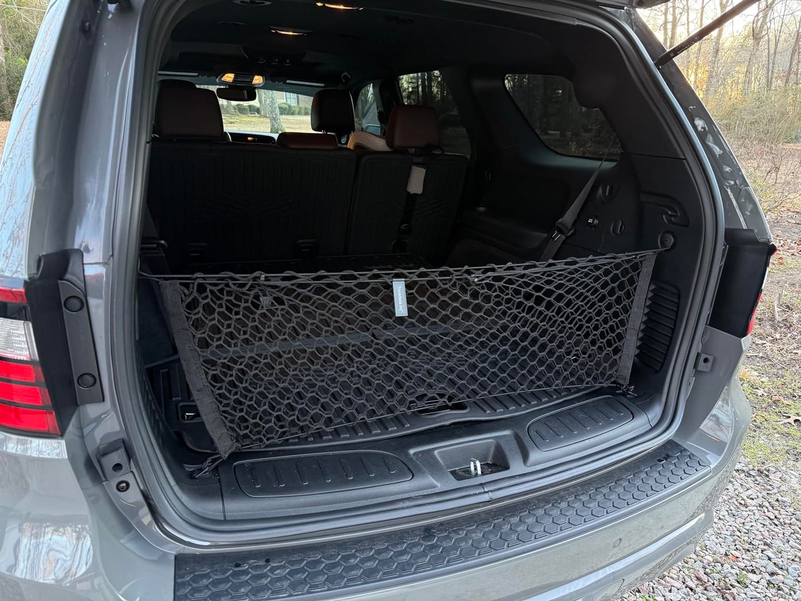 Envelope Style Trunk Mesh Cargo Net for Dodge Durango SXT GT SRT 1998-2026 - Car Accessories - Premium Trunk Organizers and Storage - Cargo Net for SUV - Vehicle Carrier Organizer for Dodge Durango customer photo 2