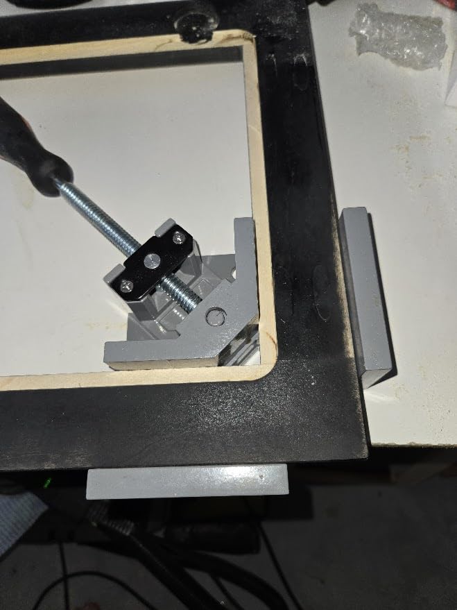 4pcs Corner Clamp - Right Angle 90 Degree Wood Clamps For Woodworking, With Adjustable Swing Jaw Aluminum Alloy Frame, For Welding, DIY Woodworking customer photo 2