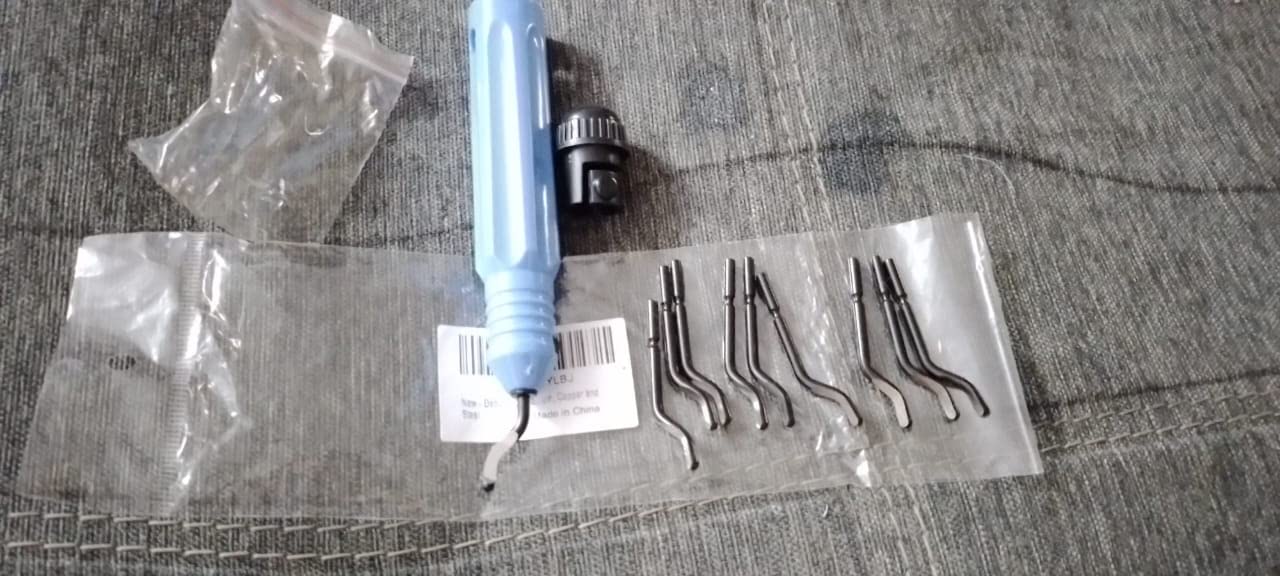 Deburring Tool Kit, a Anti-Slip Handle and Pack of 10 BS1010 Deburring Blades, for Wood, Metal, Plastic, Aluminum, Copper and Steel customer photo 2