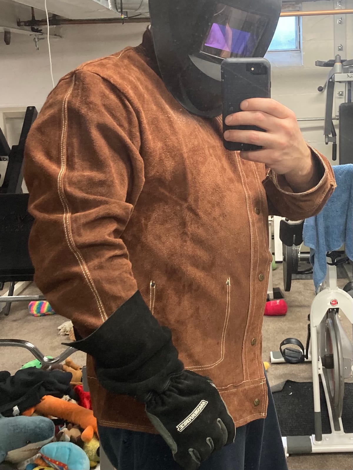 YESWELDER Leather Welding Jacket customer photo 2