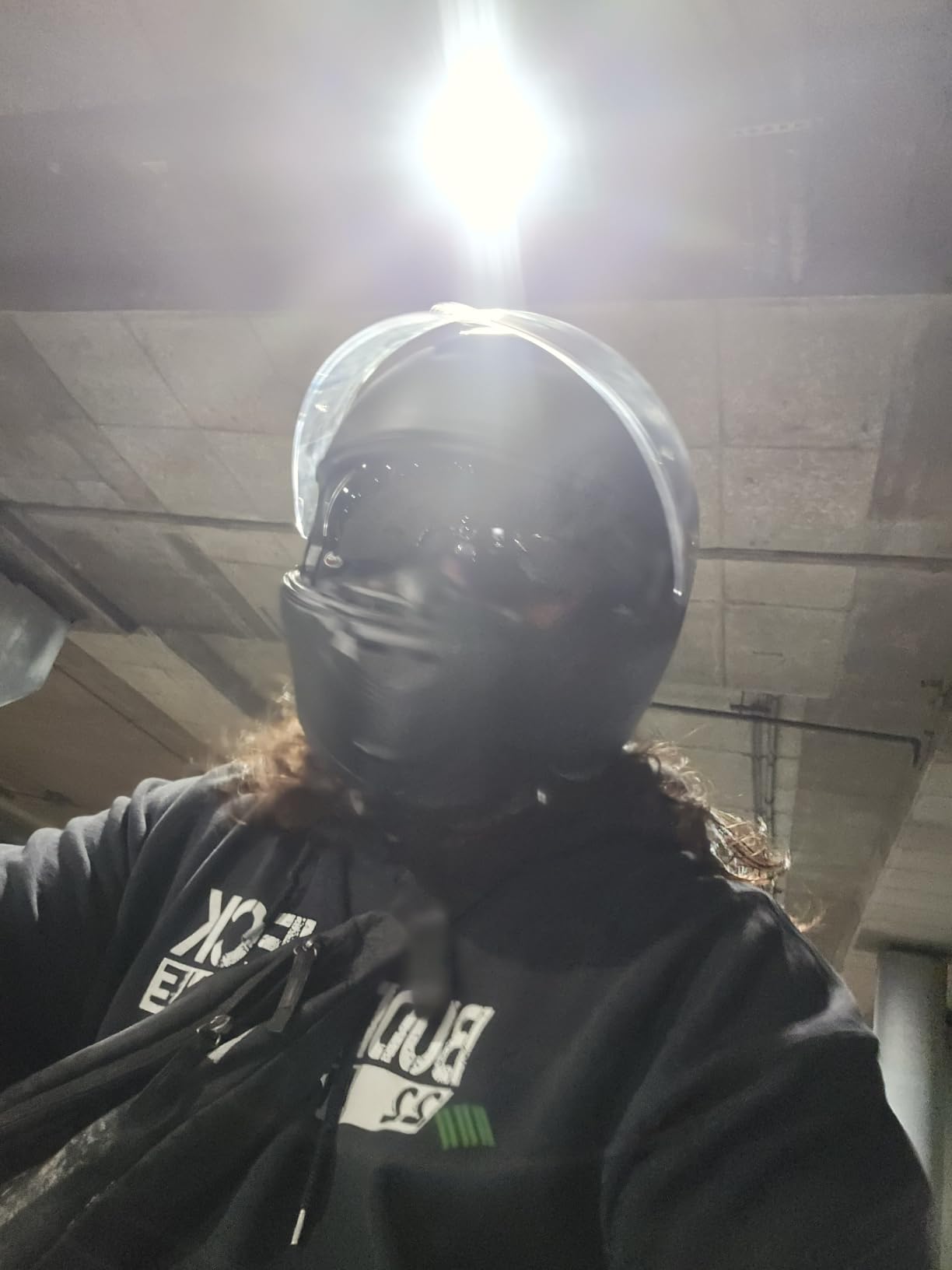 ILM Adult Motorcycle Modular Full Face Helmet Flip up Dual Visor 159(Matte Black,XX-Large) customer photo 2