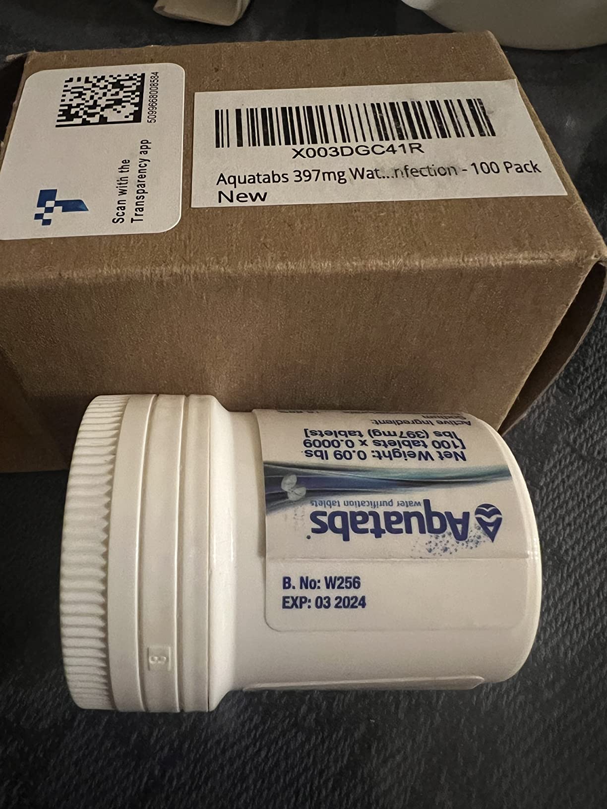Aquatabs Water Purification Tablets, 397mg 100 Pack, Camping & Emergency customer photo 1
