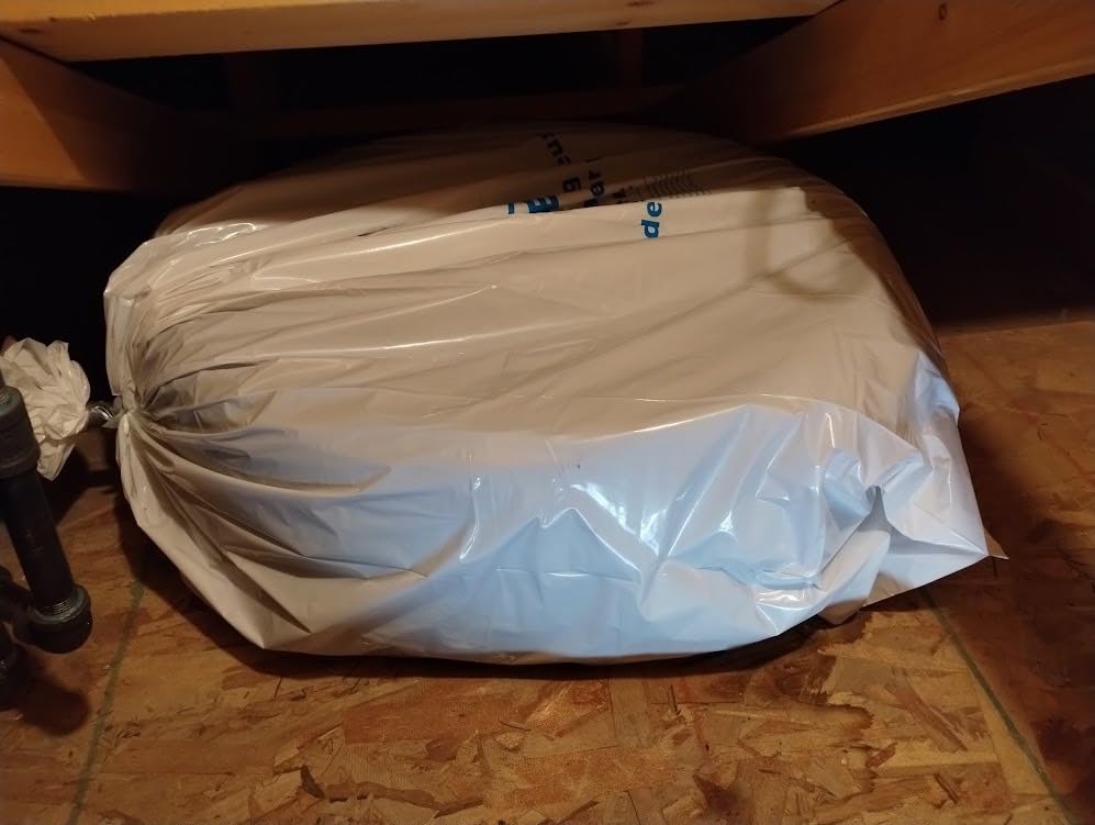WHEEL CONNECT Tire Storage Bags. Made of Polyethylene LDPE Plastic, Large 38”X42”H, White, Pack of 4pcs. L. customer photo 1
