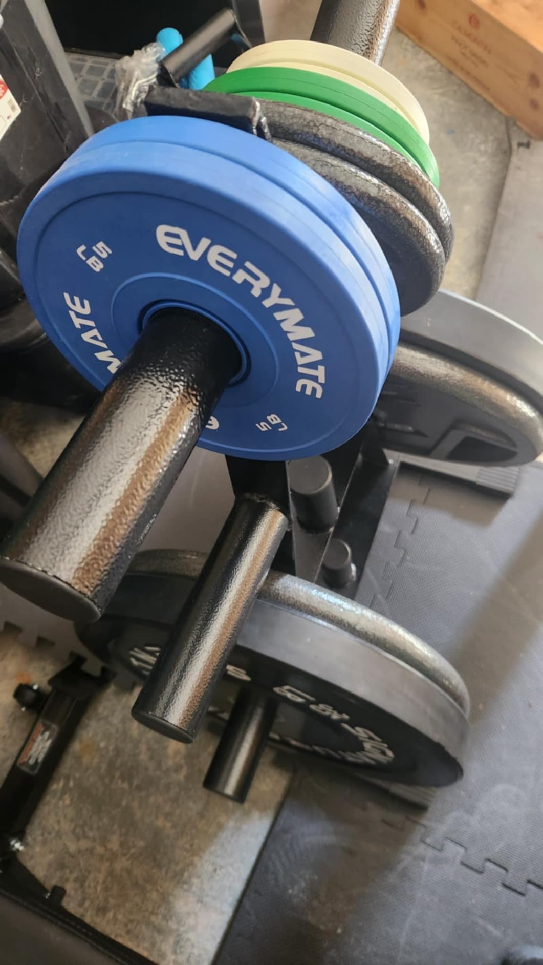 EVERYMATE Change Weight Plates 1.25LB 2.5LB 5LB Set Fractional Plate Olympic Bumper Plates for Cross Training Bumper Weight Plates Steel Insert Strength Training Weight Plates customer photo 2