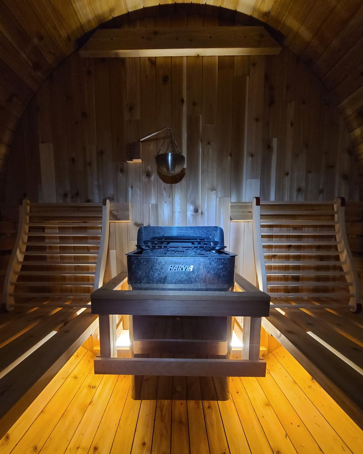 Sauna Backrest Sauna Accessories Wooden Slip-Resistant S-Shape Sauna Chair customer photo 2