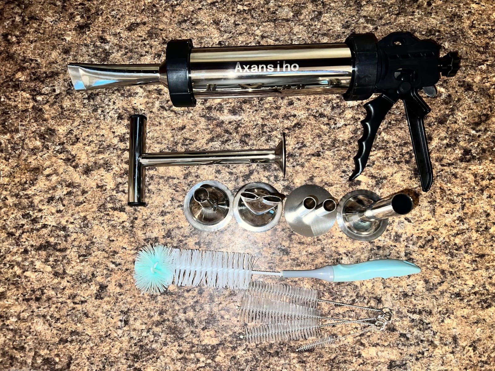 2.5LB Jerky Gun Kits, Stainless Steel Jerky Maker, Beef Stick Gun customer photo 2