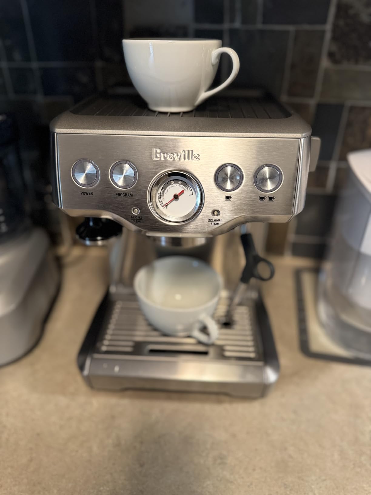 CREMA 58mm Bottomless Portafilter for Breville, Walnut customer photo 2