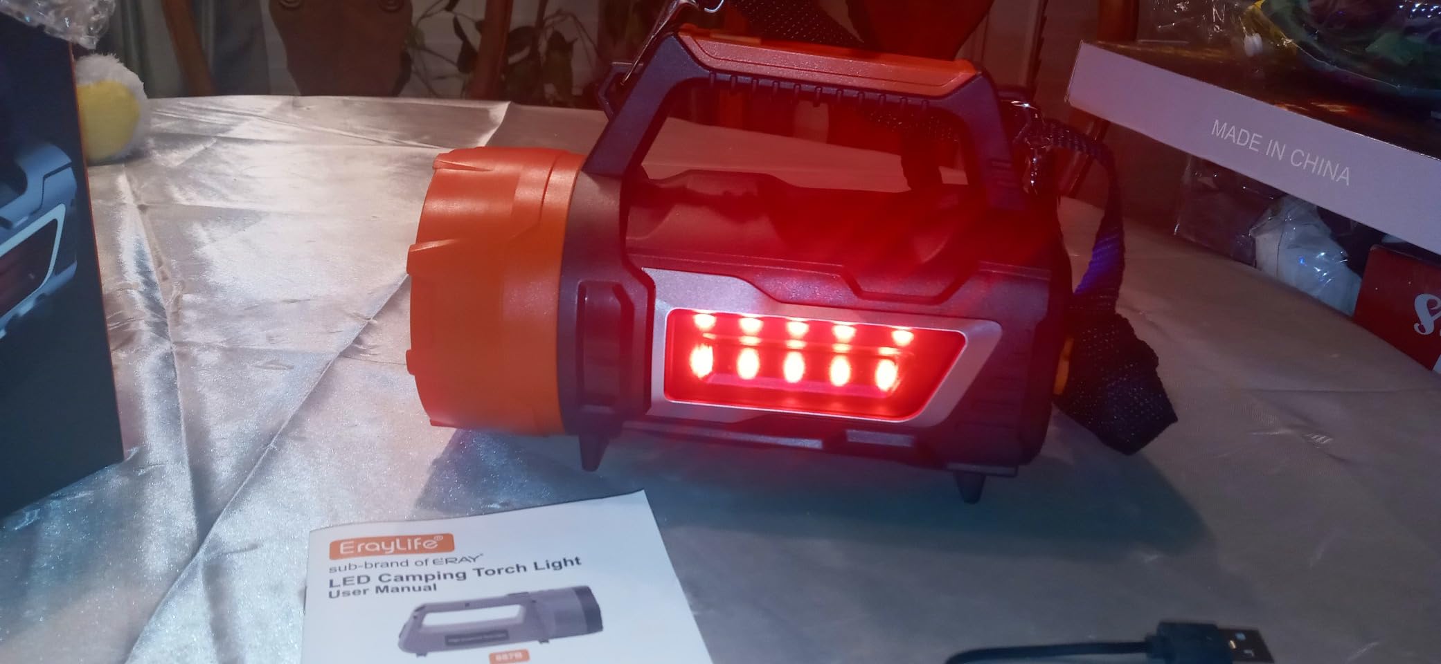 LED Rechargeable Hand Crank Flashlight customer photo 1