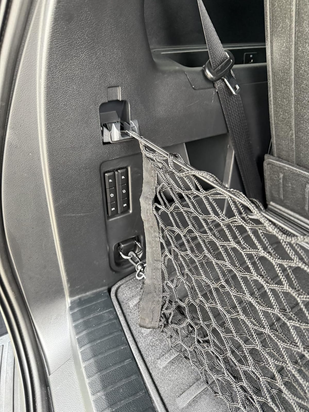 Car Rear Cargo Net with Good Elasticity&Tensile Strength Trunk Net Organizer for SUV Truck,Ideal Car Net Keeps Overlanding Accessories (L 43.3''x15.74'') customer photo 1