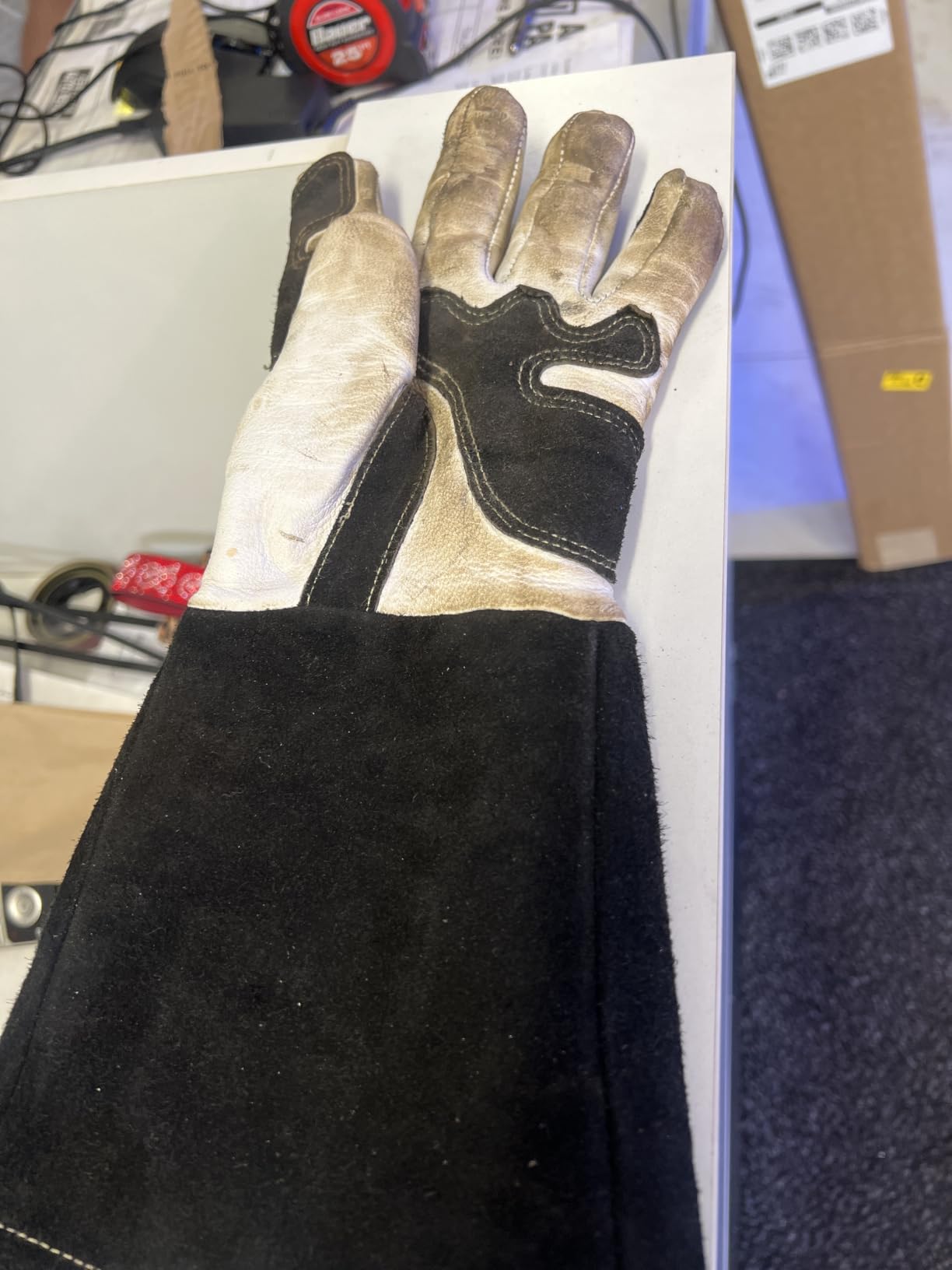 ARCCAPTAIN Tig Welding Gloves: Premium Goatskin Grain Leather, Dexterity, Comfort, Duralble Tig Gloves for Work Protection customer photo 2