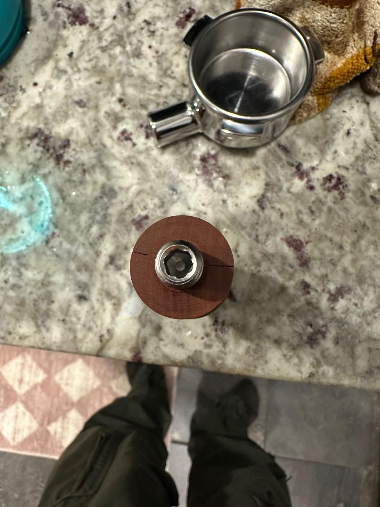 54mm Bottomless Portafilter Breville Compatible, Rosewood Handle customer photo 2