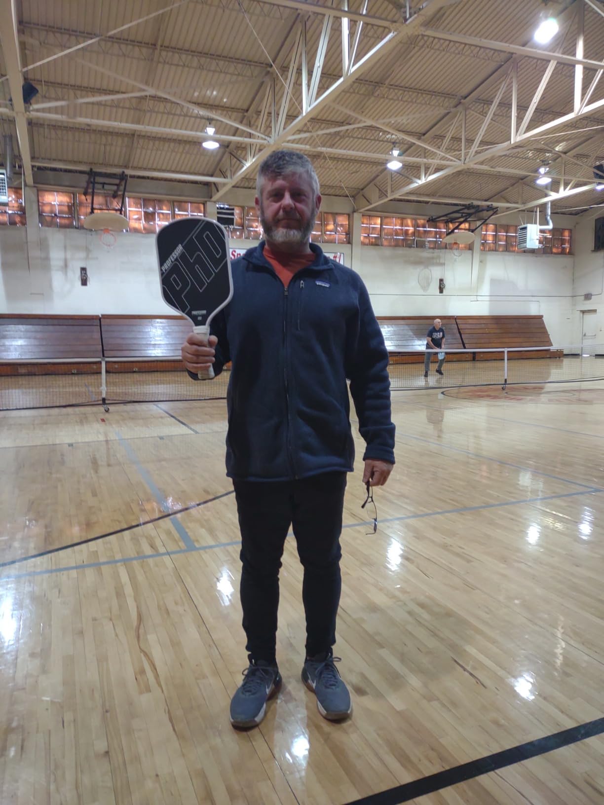 Professor PhD Raw Carbon Fiber Premium Pickleball Paddle Racket - USA Pickleball Approved - Honeycomb Core - Power & Control customer photo 1