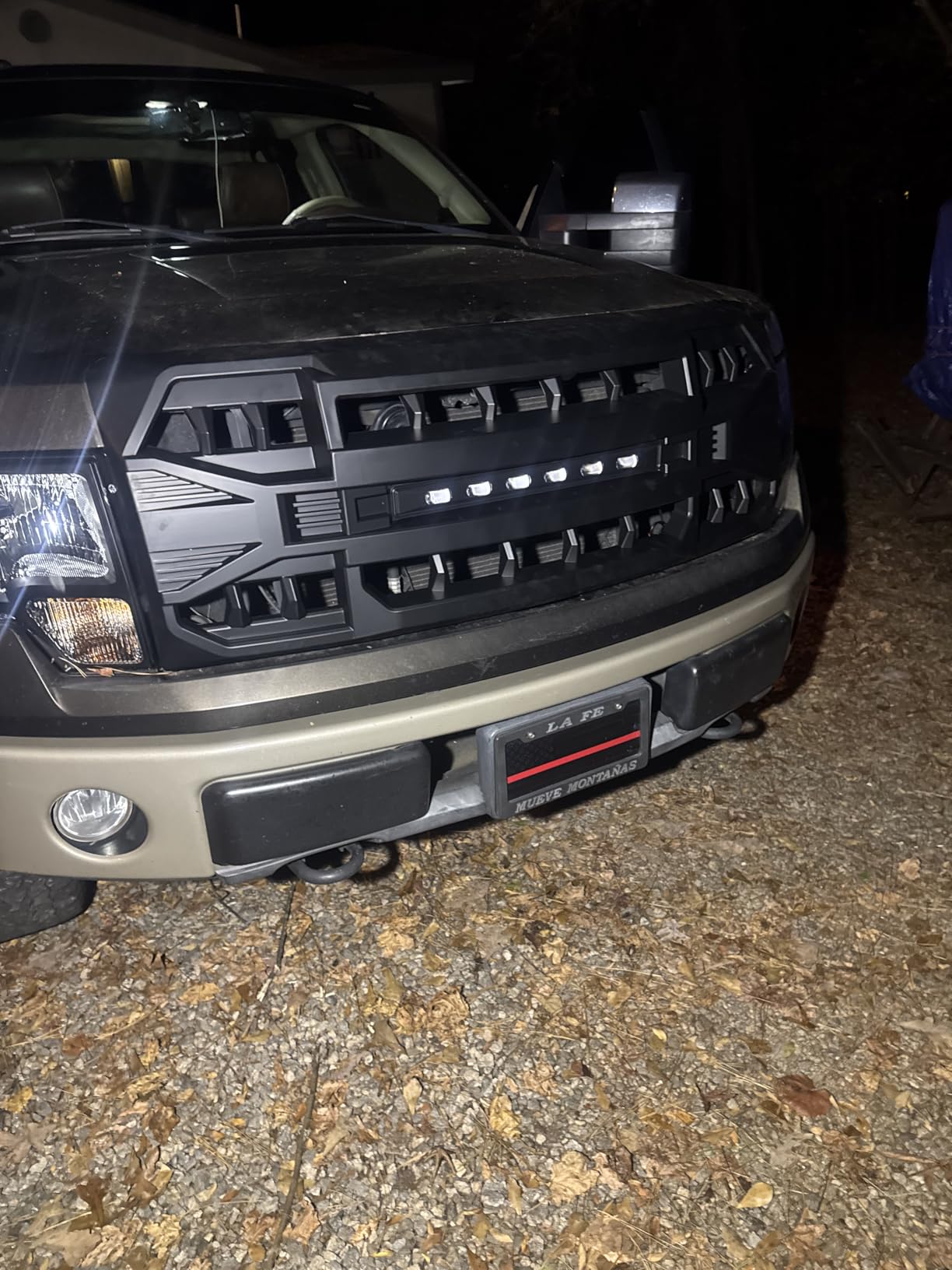 MEGAIE Front Bumper Grille Compatible with F150 2009-2014, Glossy Black customer photo 1