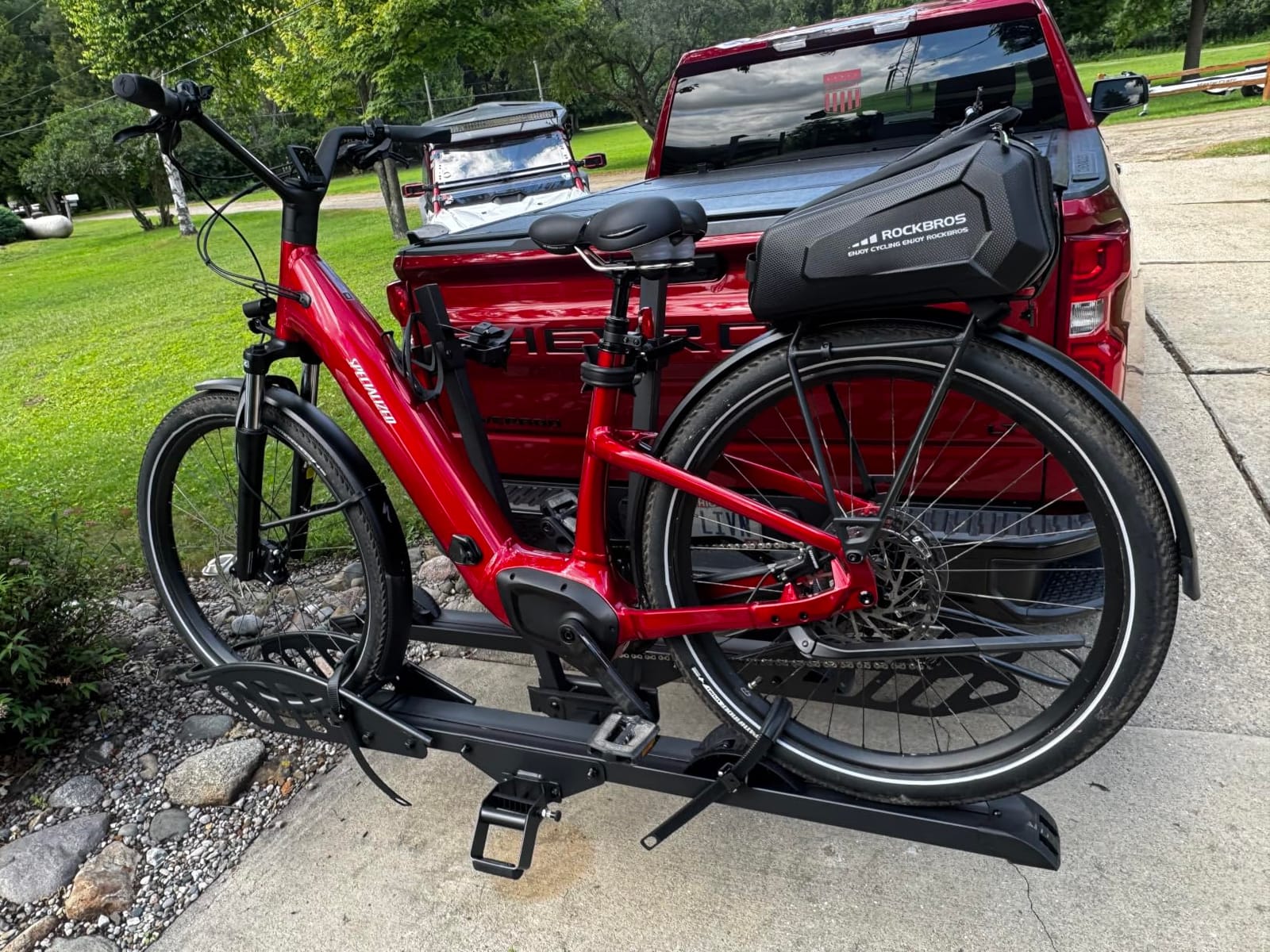 Young Electric Ebike Rack with Ramp 200 lbs 2-Bike Rack Hitch Mount customer photo 2