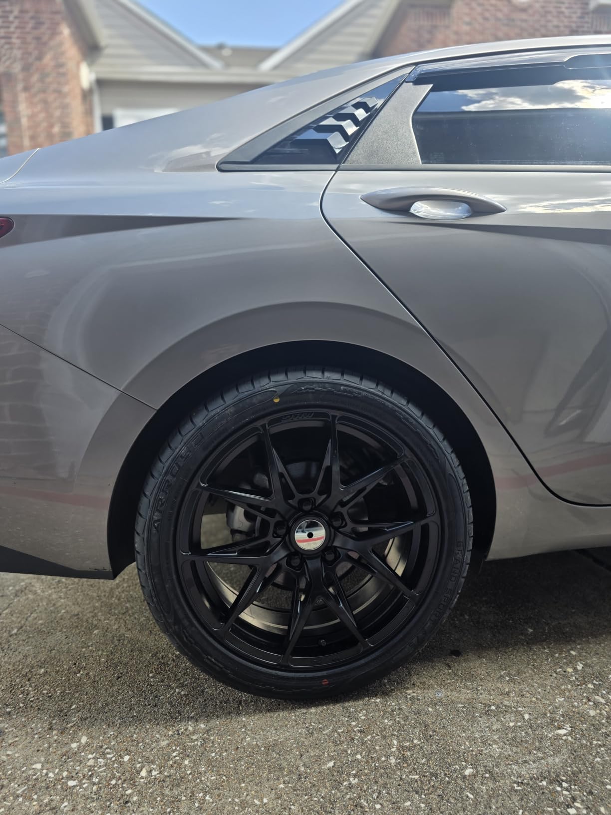 SCITOO wheel rims size:18 * 8.0in,ET:40,H/PCD:5 * 114.3,CB:73.1,1 pcs MATT BLACK customer photo 2