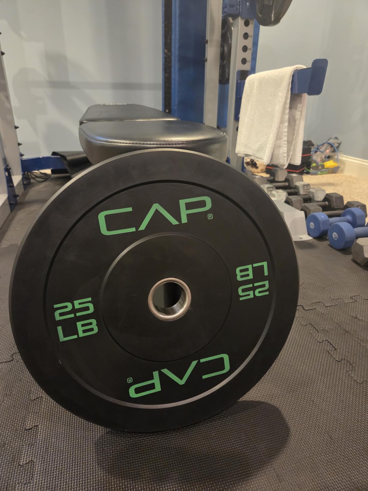 CAP Barbell Rubber Olympic Bumper Plate | Multiple Options/Colors customer photo 1