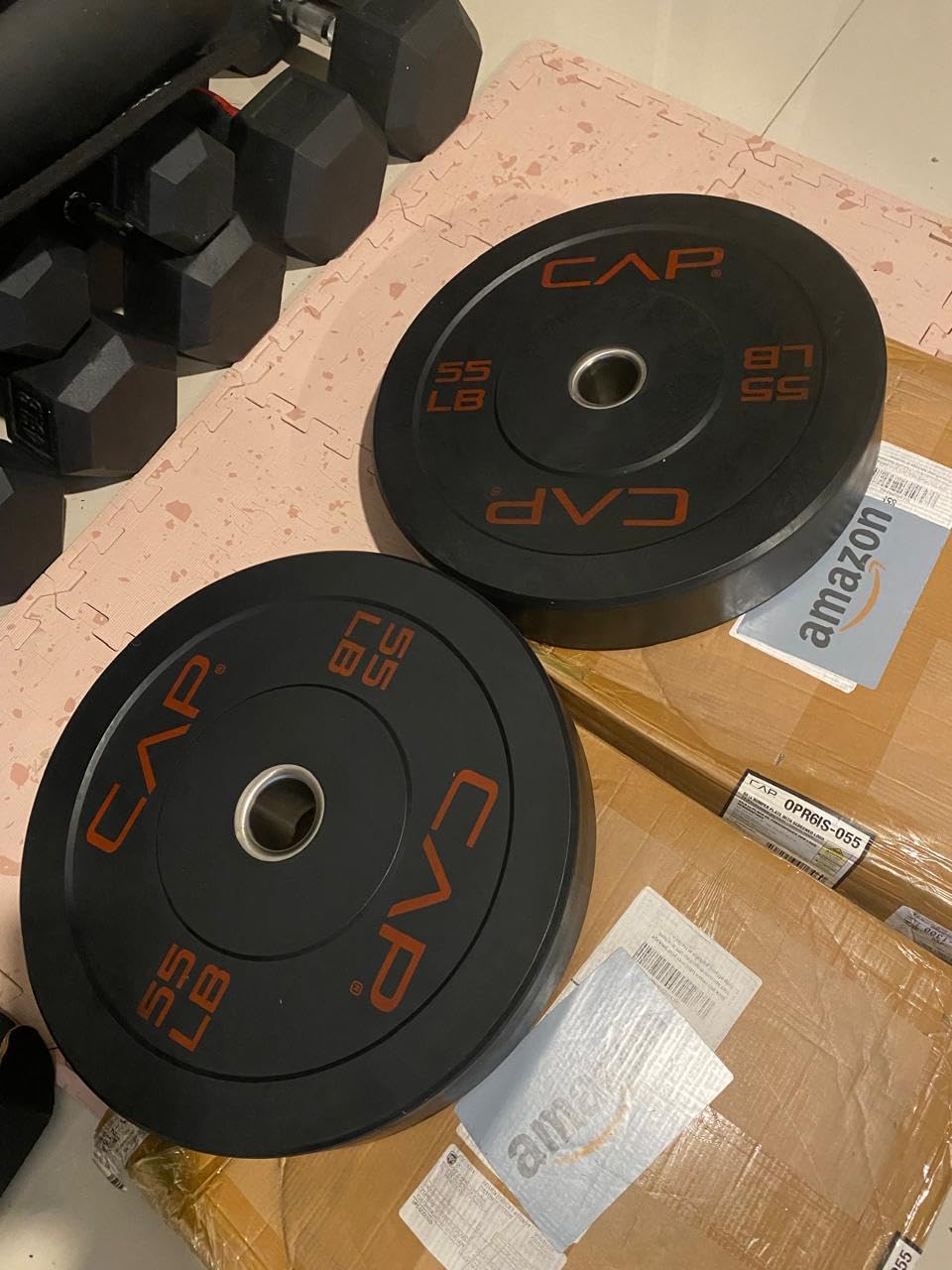 CAP Barbell Rubber Olympic Bumper Plate | Multiple Options/Colors customer photo 2