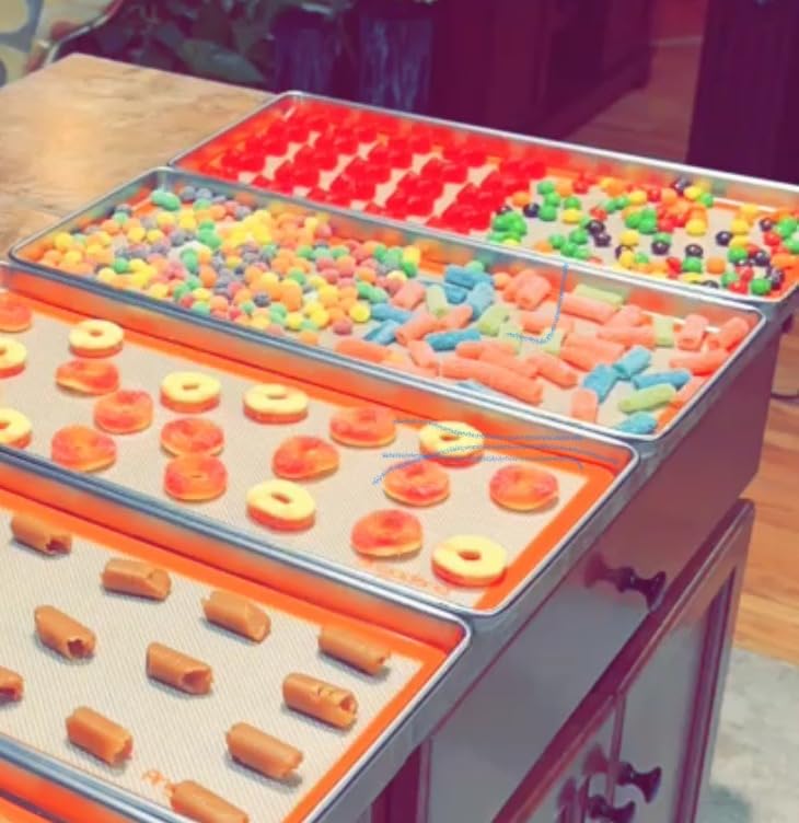 5 pcs Silicone Baking Mats For Harvest Right Freeze Dryer Medium Size Trays (Gray, M - Medium) customer photo 2