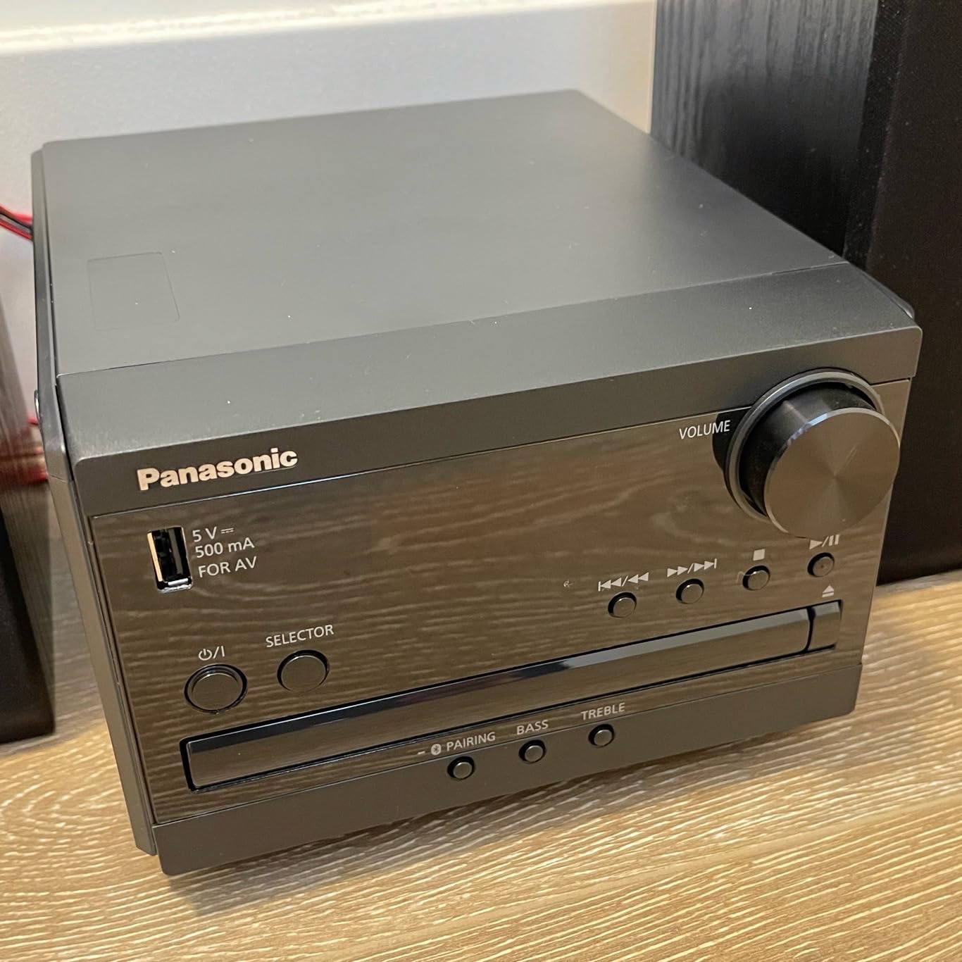 Panasonic Compact Stereo System with CD Player, Bluetooth, FM Radio and USB with Bass and Treble Control, 20W Stereo System for Home with Remote Control - SC-PM270PP-K (Black) customer photo 2