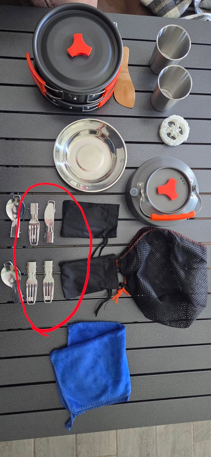 THTYBROS 17pcs Camping Cookware Mess Kit,for Camping,Backpacking,Picnic customer photo 1