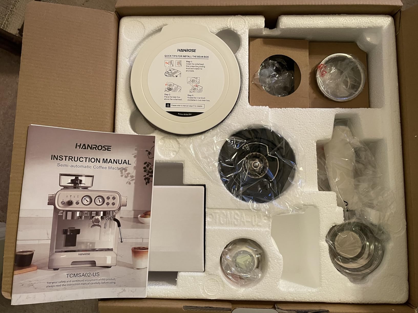 Espresso Machine with Grinder and Milk Frother, 20 Bar ULKA Pump customer photo 2