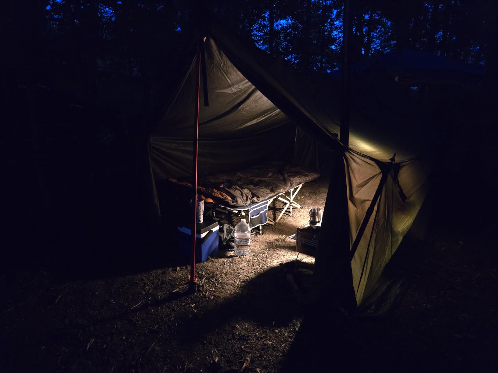 REDCAMP Large Hammock Hot Tent with Stove Jack, Waterproof & Windproof Winter Wall Tent with Snow Skirt, Ultralight 4 Season Tents for Camping, Hiking, Bushcraft, Backpacking, Hunting customer photo 1