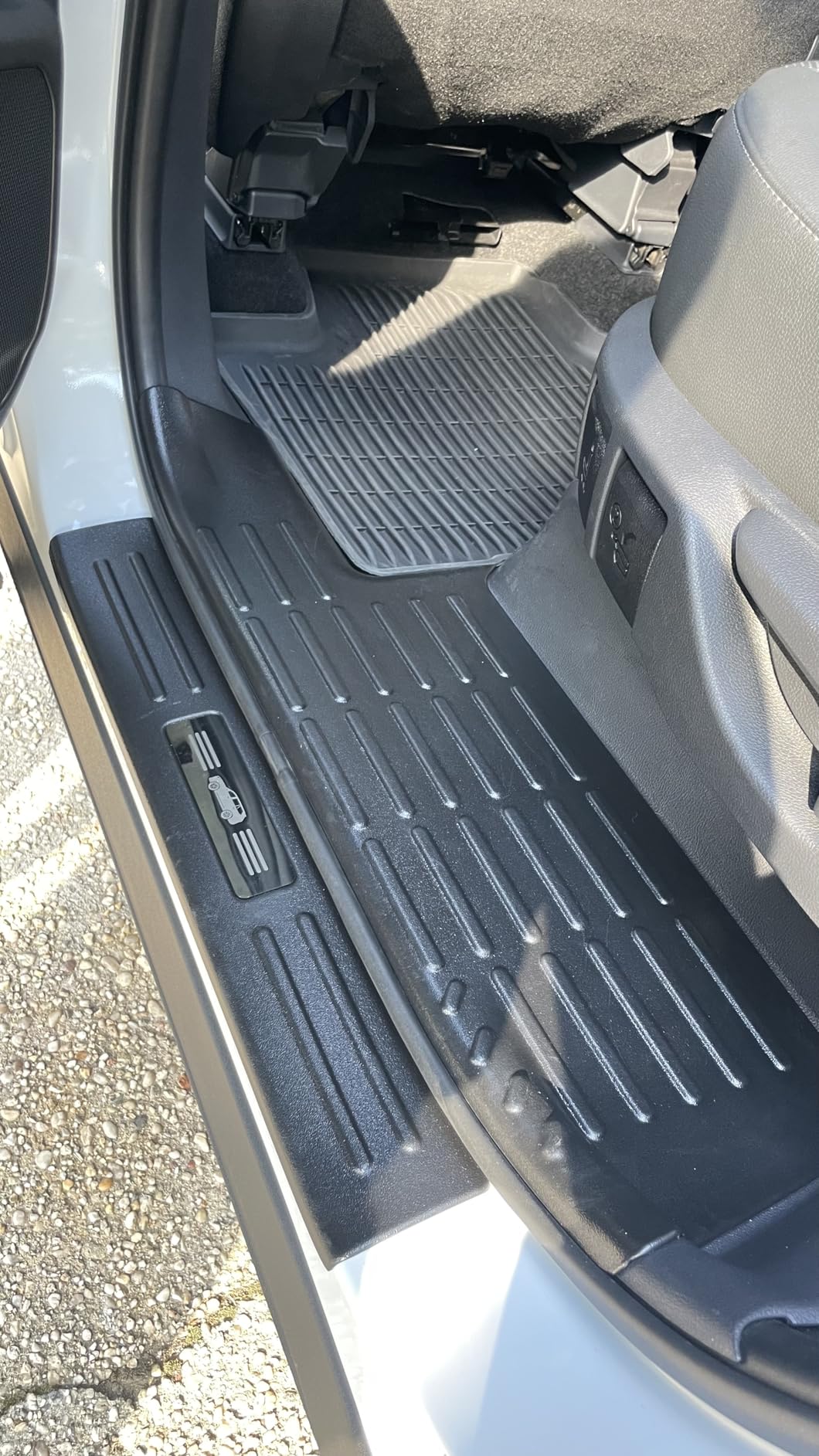 BIBLOZ ABS Material Door Sill Protector Compatible with Toyota Grand Highlander (Include Hybrid) LE/XLE/Limited/Platinum Accessories 2024 2025 2026 Door Sill Guards Trim(Not for Highlander) customer photo 2