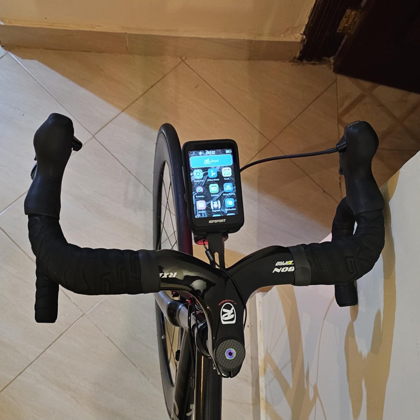 iGPSPORT BiNavi Bike Computer, 3.5‘’ Touch Screen Map Navigation Music Control Climb Tips, Wireless GPS Cycling Computer customer photo 1