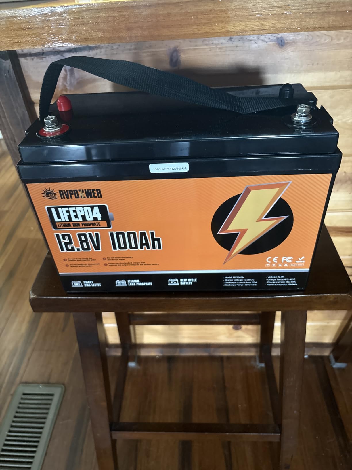 12V 100Ah LiFePO4 Lithium Battery Group 31 with Built-in 100A BMS customer photo 1