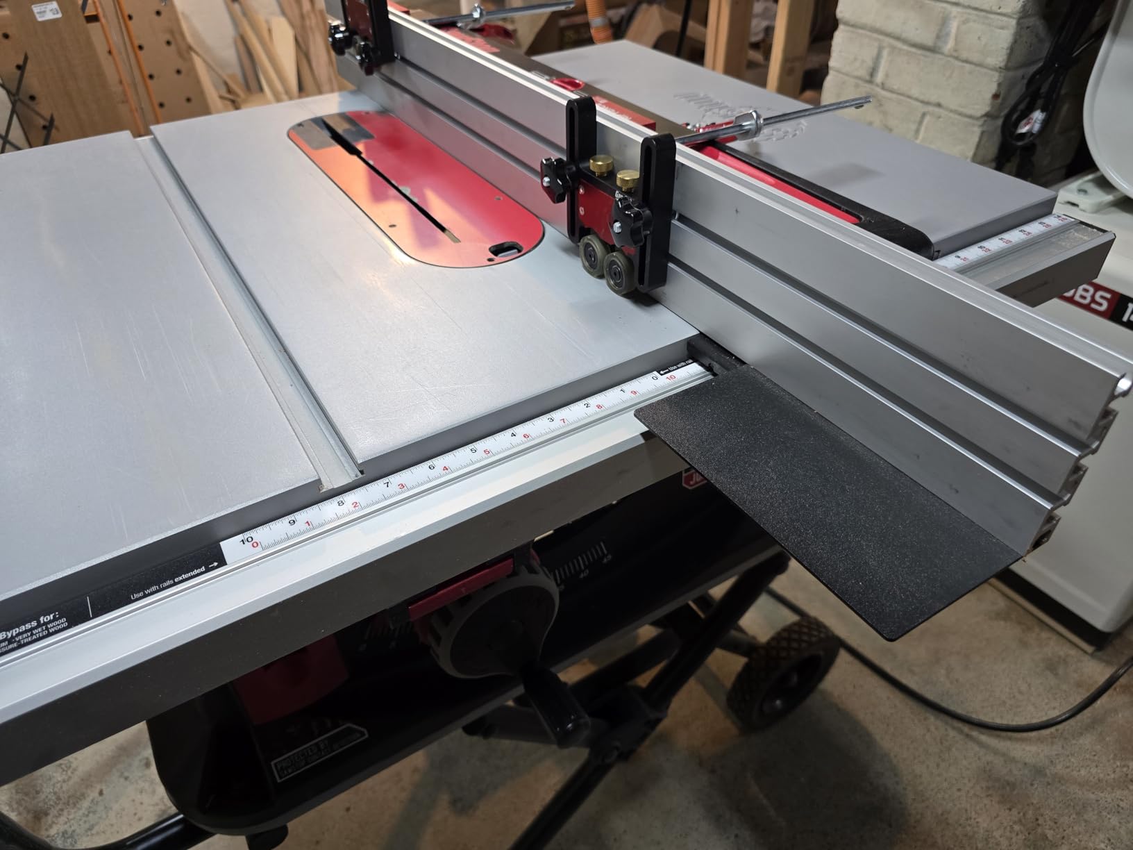 Woodpeckers Auxiliary Rip Fence, 36 Inch Job Site Table Saw Fence Extension, Infeed or Outfeed Support, T-Track Slots, Clamping Blocks - ARF-BSCS customer photo 1