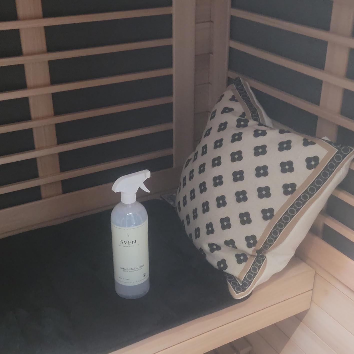 Plant Based Sauna Cleaner Spray for Wood – Natural Eucalyptus Sauna Cleaner, Non Toxic Infrared Sauna Cleaner & Deodorizer, Sauna Wood Cleaner for Benches, Walls, Doors & Sauna Accessories customer photo 2