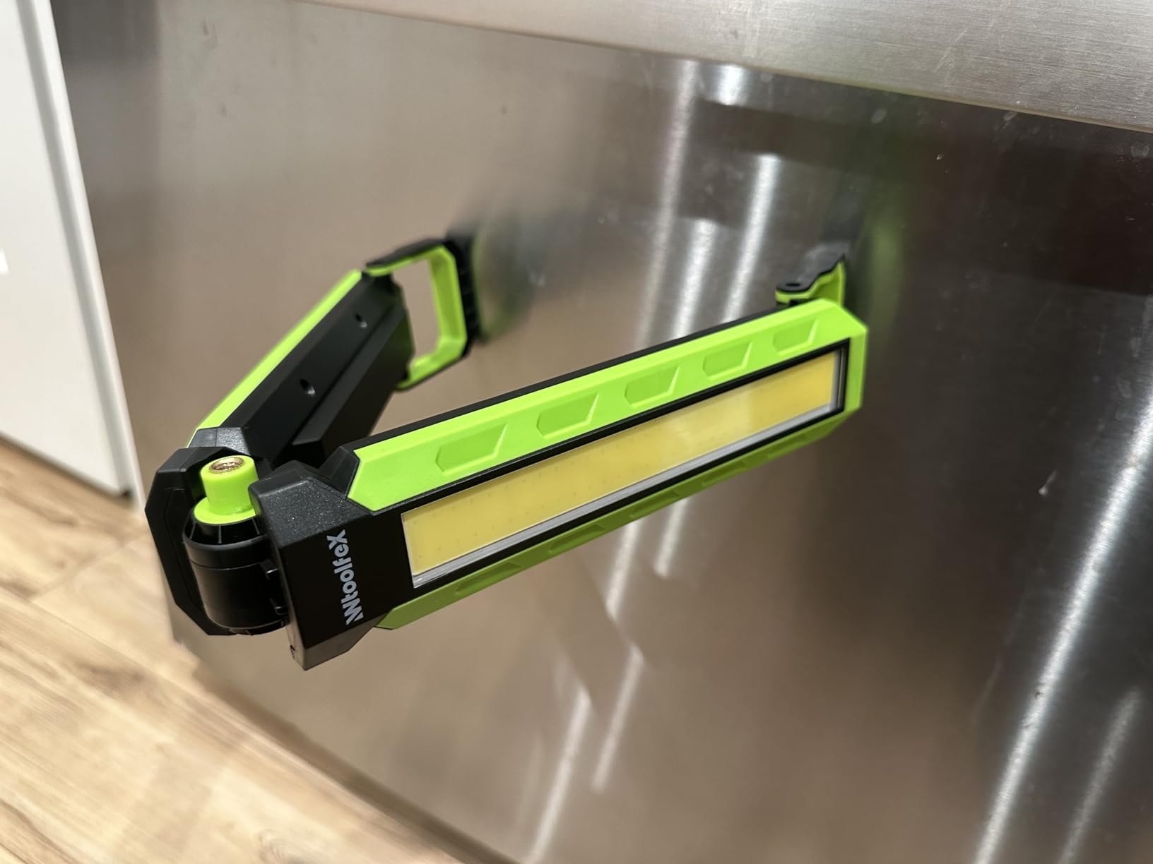 Work Light - 5200mAH Foldable Magnetic Under Hood Working Light with Hooks, Portable Magnetic Rechargeable Cordless 3300LM Job Site Lighting for Mechanic/Car Repairing/Garage customer photo 2