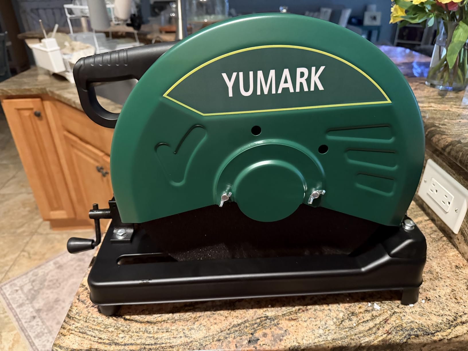Abrasive Chop Saw, 2200W 3800RPM Steel Cutting Machine, Metal Cutting Saw with 14in Blade for Rebar, Angle Steel, Hollow Pipe Cutting customer photo 2