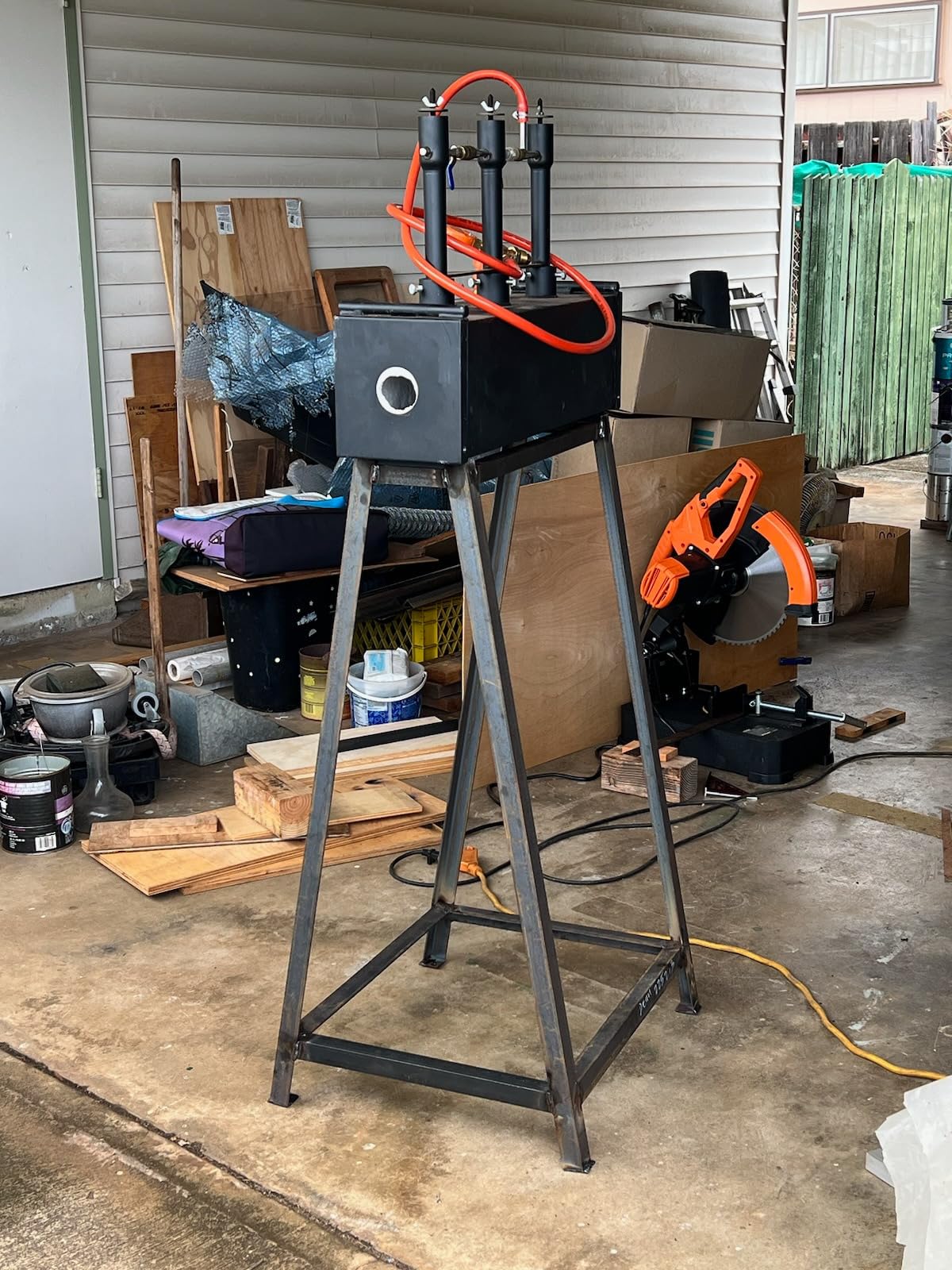 VEVOR Chop Saw, 14-inch Abrasive Wheel, 2000 W Motor, 3500 r/min Speed, 0-45° Adjustable Cutting Angle, Metal Cutting Chop Saw for Metal Square and Flat Tubes, I-Shaped Steels, Channel Steels customer photo 1