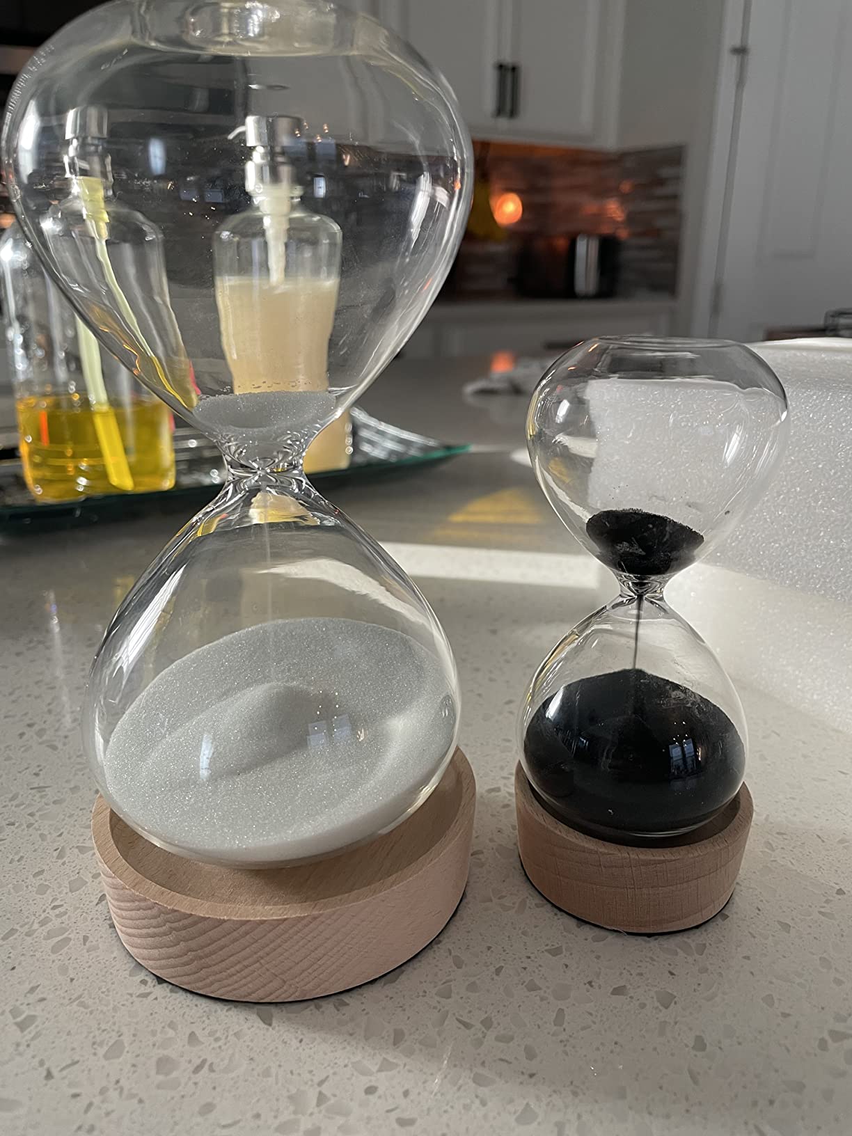 Sauna 30 Minute Sand Timer, 30 Min Wooden Sauna Hourglass Black Sand Watch, Rotating Sand Clock, Reloj De Arena, Hear Resistant Wood Hour Glass Sandglass, SPA Room customer photo 1