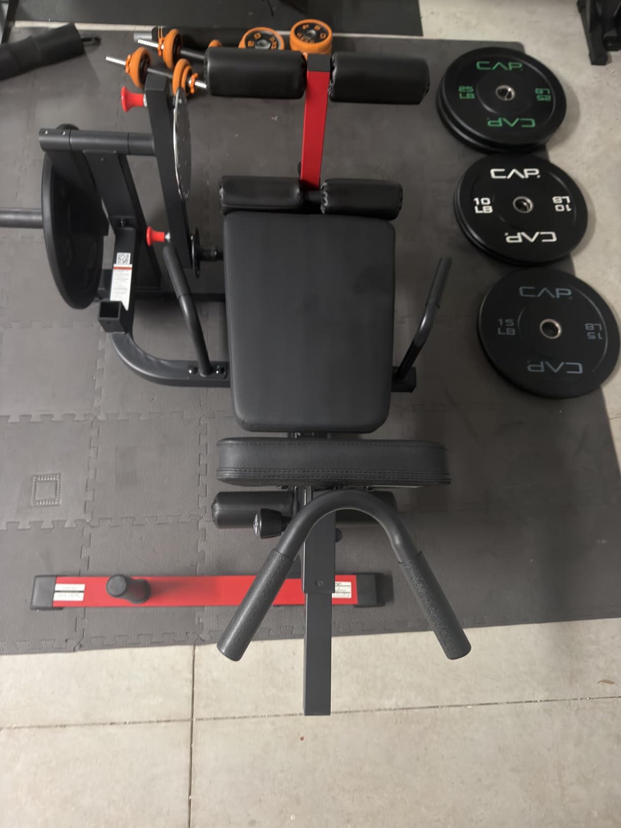 Leg Extension and Curl Machine, Lower Body Special Leg Machine Home Gym customer photo 2