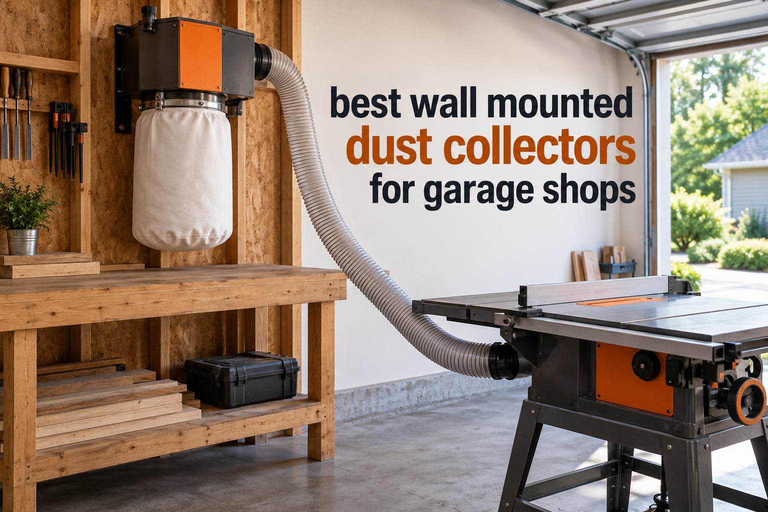 best wall mounted dust collectors for garage shops