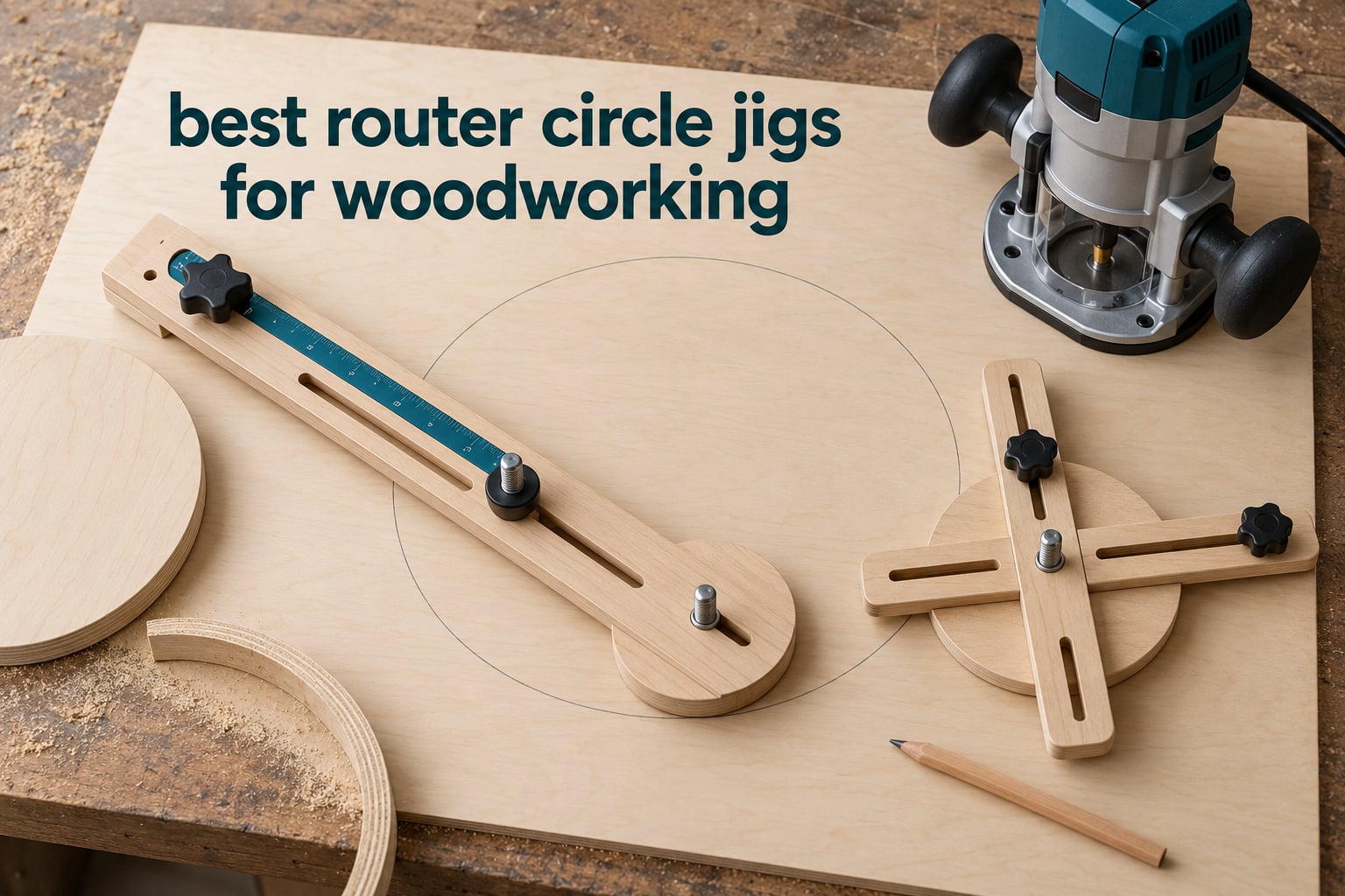 best router circle jigs for woodworking