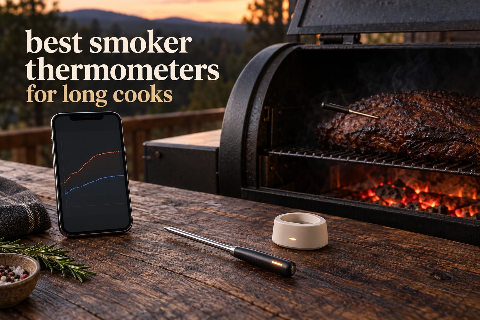 best smoker thermometers for long cooks