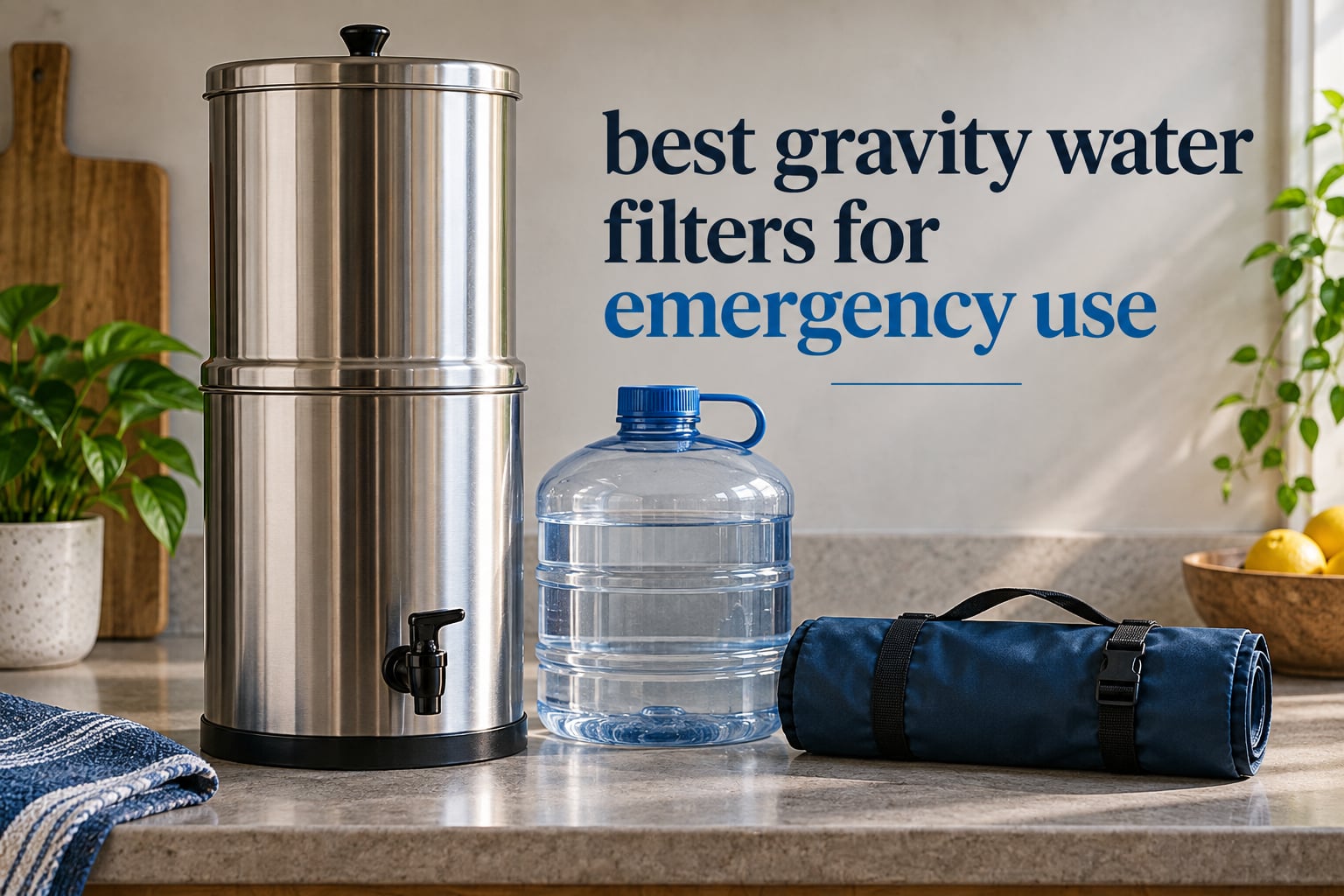 best gravity water filters for emergency use
