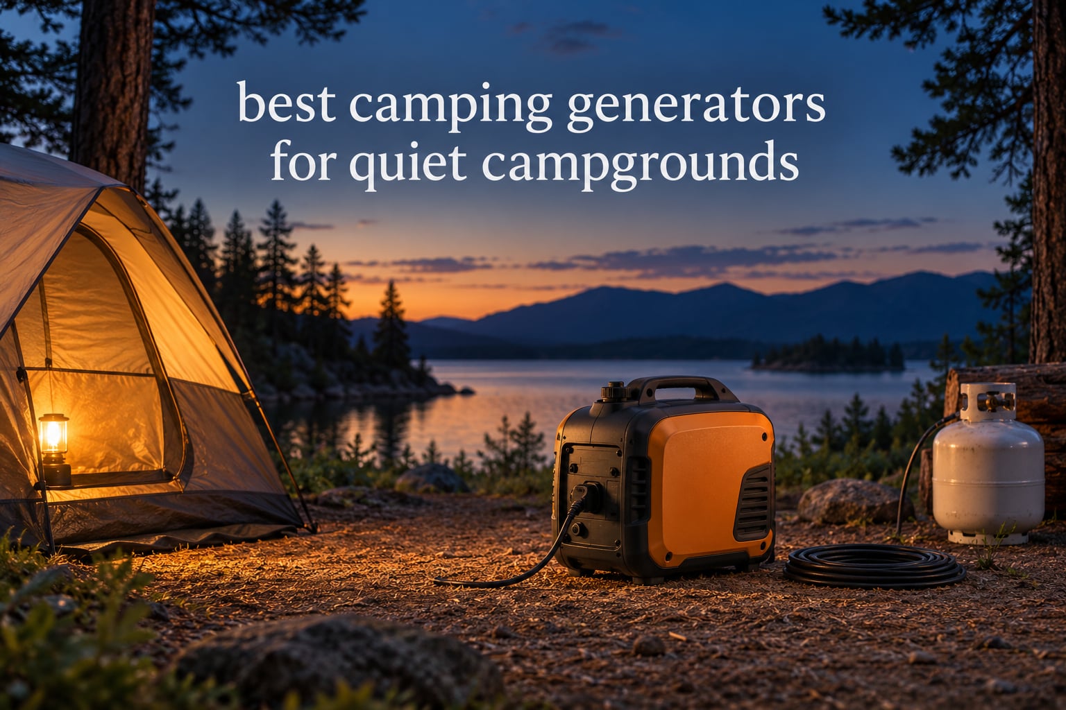 best camping generators for quiet campgrounds